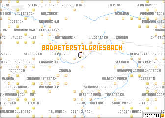 map of Bad Peterstal-Griesbach