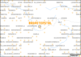 map of Bad Peterstal