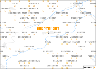 map of Bad Pyrmont