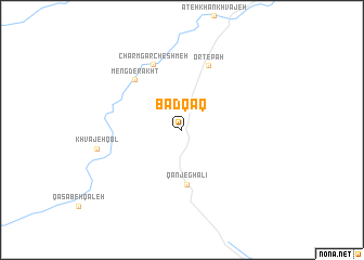 map of Bād Qāq