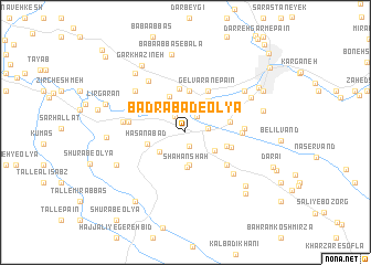 map of Badrābād-e ‘Olyā