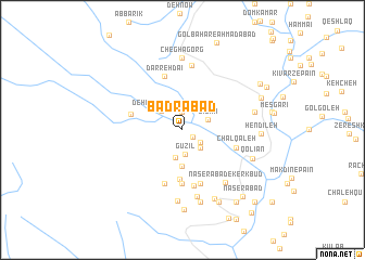 map of Badrābād