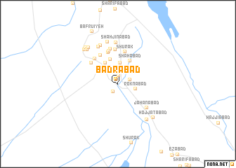 map of Badrābād