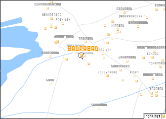 map of Badrābād