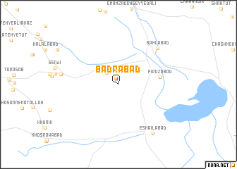 map of Badrābād