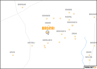 map of Badrai