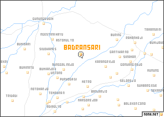 map of Badransari