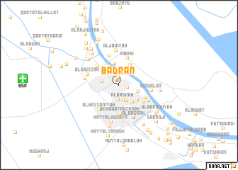 map of Badrān