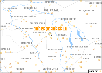 map of Badrāq-e Ānāgaldī