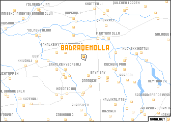 map of Badrāq-e Mollā