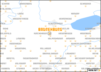 map of Bad Rehburg