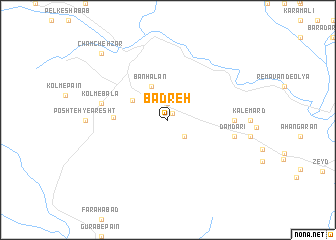 map of Badreh