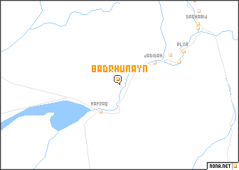 map of Badr Ḩunayn