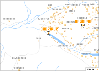 map of Badrīpur