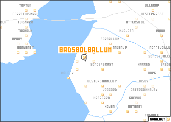 map of Bådsbøl-Ballum