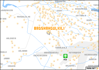 map of Bādshāh Gul Kili