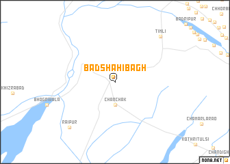 map of Bādshāhibāgh