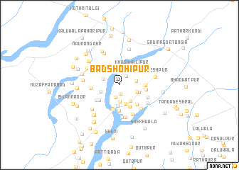 map of Bādshōhīpur