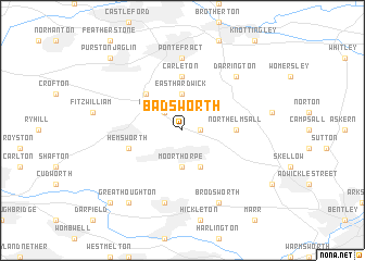 map of Badsworth