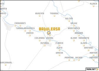 map of Băduleasa