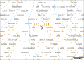 map of Băduleşti