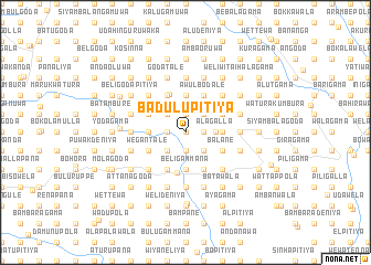 map of Badulupitiya