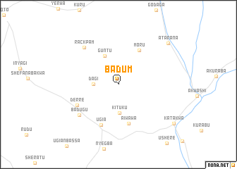 map of Badum