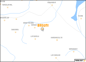 map of Bādūnī