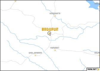 map of Bādupur