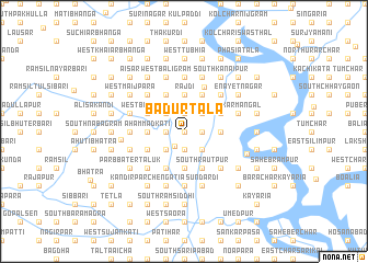 map of Bādurtala