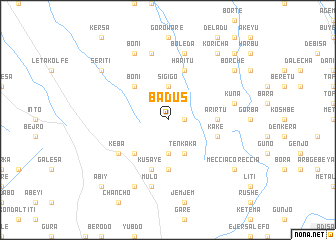 map of Badus