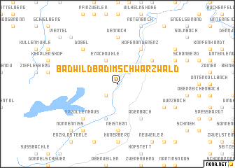 map of Bad Wildbad im Schwarzwald