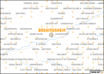 map of Bad Windsheim