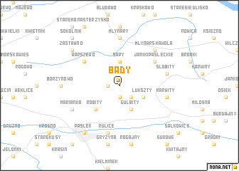 map of Bądy