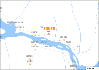 map of Badza