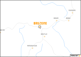 map of Badzéré