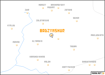 map of Badzymshur