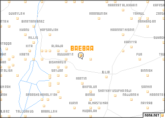 map of Baébâa