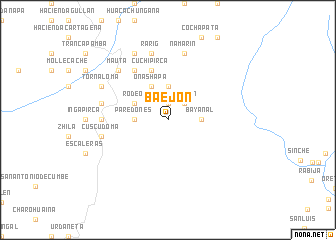 map of Baejón