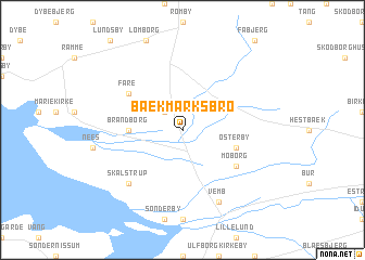 map of Bækmarksbro