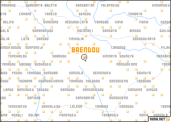 map of Baendou