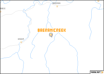 map of Baerami Creek