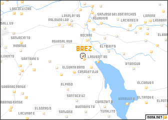 map of Báez