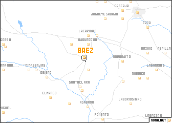 map of Báez