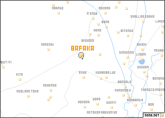 map of Bafaka