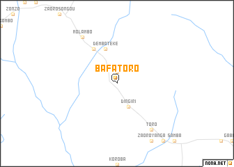 map of Bafatoro