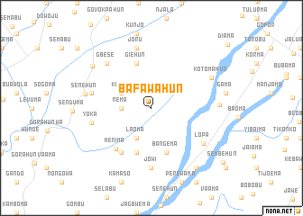 map of Bafawahun