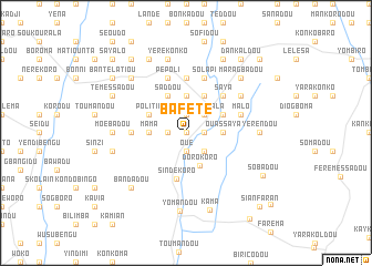 map of Bafété