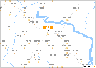 map of Bafia