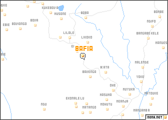 map of Bafia